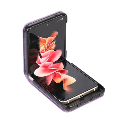 Card Slot Leather Phone Case, For Samsung Galaxy Z Flip4, For Samsung Galaxy Z Flip3 5G, For Samsung Galaxy Z Fold3 5G