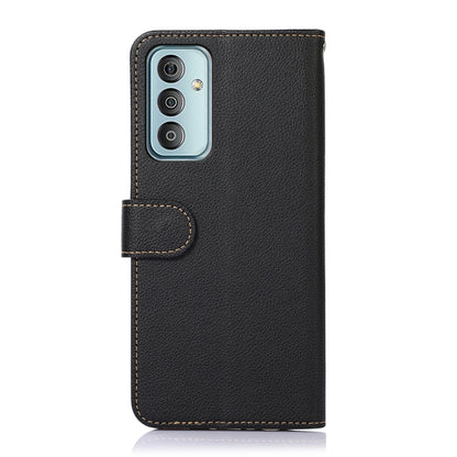 KHAZNEH Litchi Texture Leather RFID Phone Case, For Samsung Galaxy M13 4G Global Version