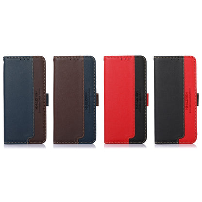 KHAZNEH Litchi Texture Leather RFID Phone Case, For Samsung Galaxy M13 4G Global Version