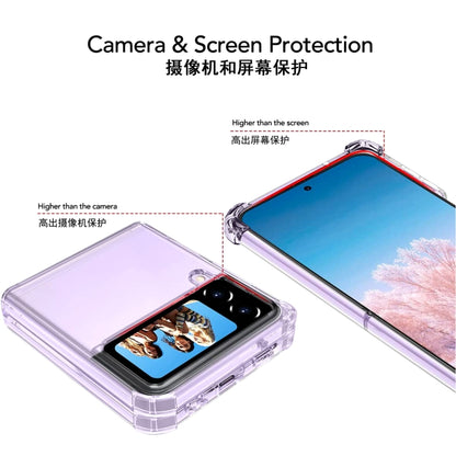 PC + TPU Transparent Protective Phone Case, For Samsung Galaxy Z Flip4, For Samsung Galaxy Z Fold4