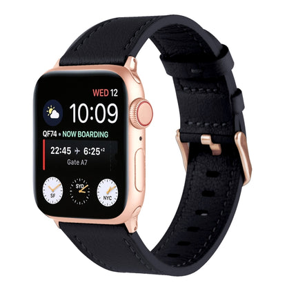 Universal Genuine Leather Watch Band For Apple Watch Series, 7 45mm / 6&SE&5&4 44mm / 3&2&1 42mm, 7 41mm / 6&SE&5&4 40mm / 3&2&1 38mm