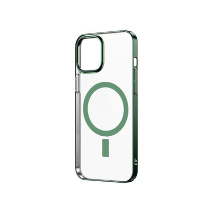 Magsafe Magnetic PC Electroplating Transparent Protective Phone Case, For iPhone 12 Pro