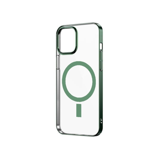 Magsafe Magnetic PC Electroplating Transparent Protective Phone Case, For iPhone 12 Pro