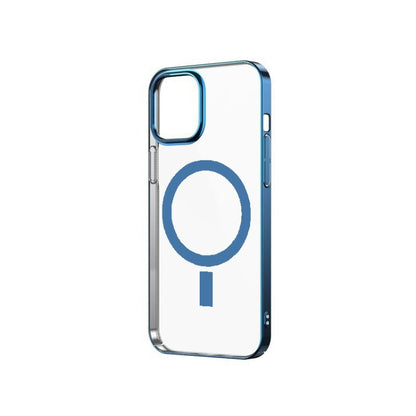 Magsafe Magnetic PC Electroplating Transparent Protective Phone Case, For iPhone 12 Pro