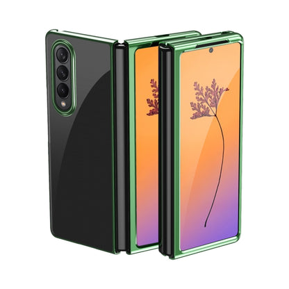 Electroplating Transparent Shockproof Phone Case, For Samsung Galaxy Z Fold4, For Samsung Galaxy Z Flip4