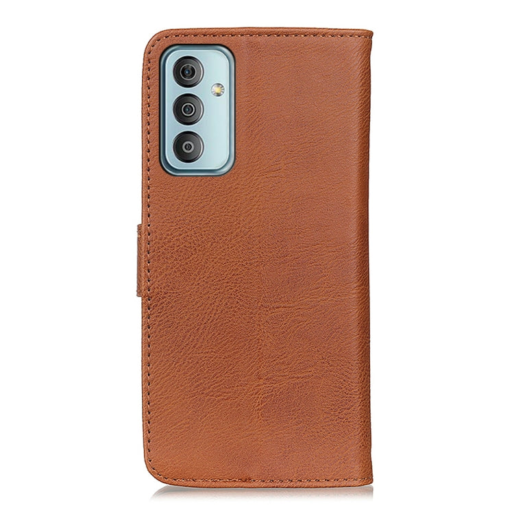 KHAZNEH Cowhide Texture Horizontal Flip Leather Phone Case, For Samsung Galaxy M13 4G