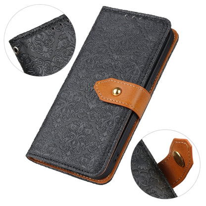 European Floral Embossed Leather Phone Case, For Samsung Galaxy M13 4G