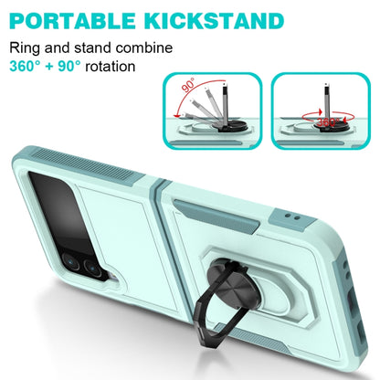 PC + TPU Phone Case with Ring Holder, For Samsung Galaxy Z Flip4