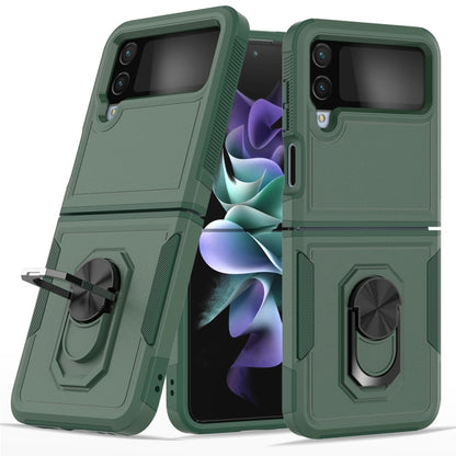 PC + TPU Phone Case with Ring Holder, For Samsung Galaxy Z Flip4