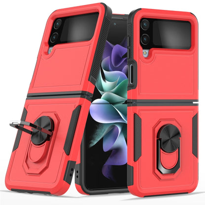 PC + TPU Phone Case with Ring Holder, For Samsung Galaxy Z Flip4