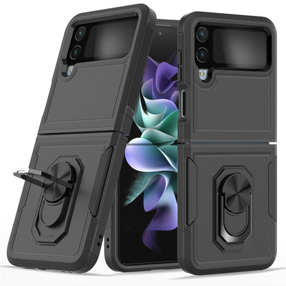 PC + TPU Phone Case with Ring Holder, For Samsung Galaxy Z Flip4