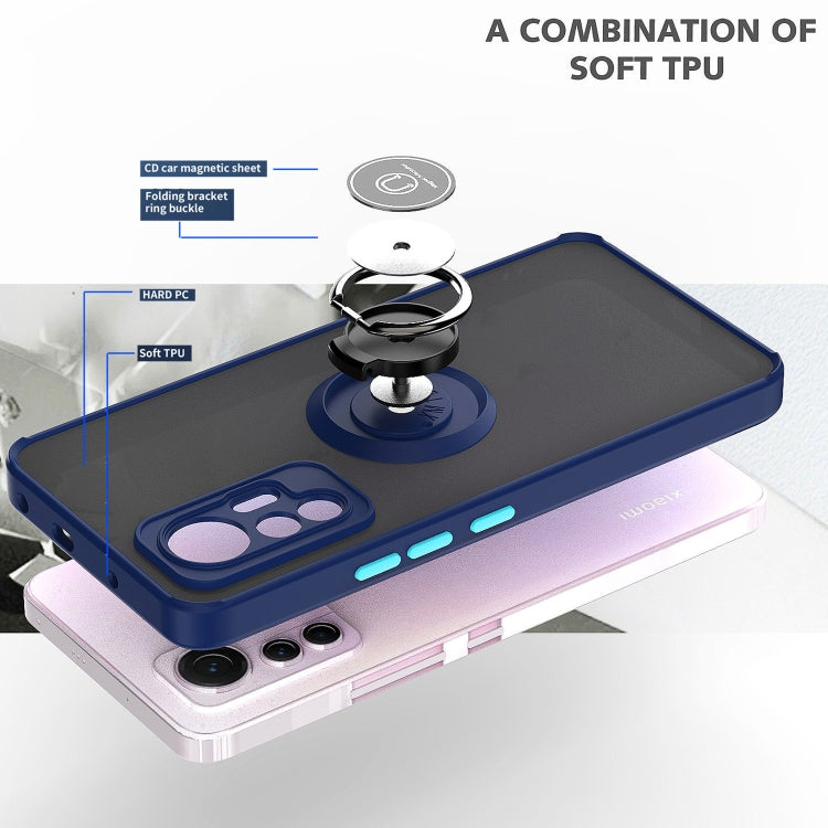 Q Shadow 1 Series TPU + PC Phone Case with Ring Holder, For Xiaomi 12 Lite, For Xiaomi Poco X4 GT