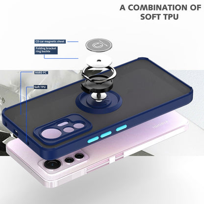 Q Shadow 1 Series TPU + PC Phone Case with Ring Holder, For Xiaomi 12 Lite, For Xiaomi Poco X4 GT