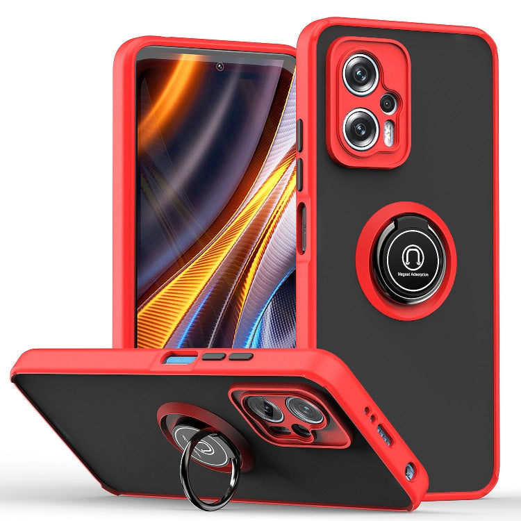 Q Shadow 1 Series TPU + PC Phone Case with Ring Holder, For Xiaomi 12 Lite, For Xiaomi Poco X4 GT
