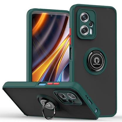 Q Shadow 1 Series TPU + PC Phone Case with Ring Holder, For Xiaomi 12 Lite, For Xiaomi Poco X4 GT