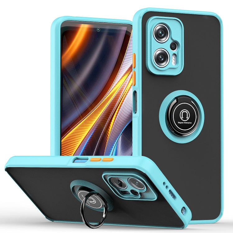 Q Shadow 1 Series TPU + PC Phone Case with Ring Holder, For Xiaomi 12 Lite, For Xiaomi Poco X4 GT