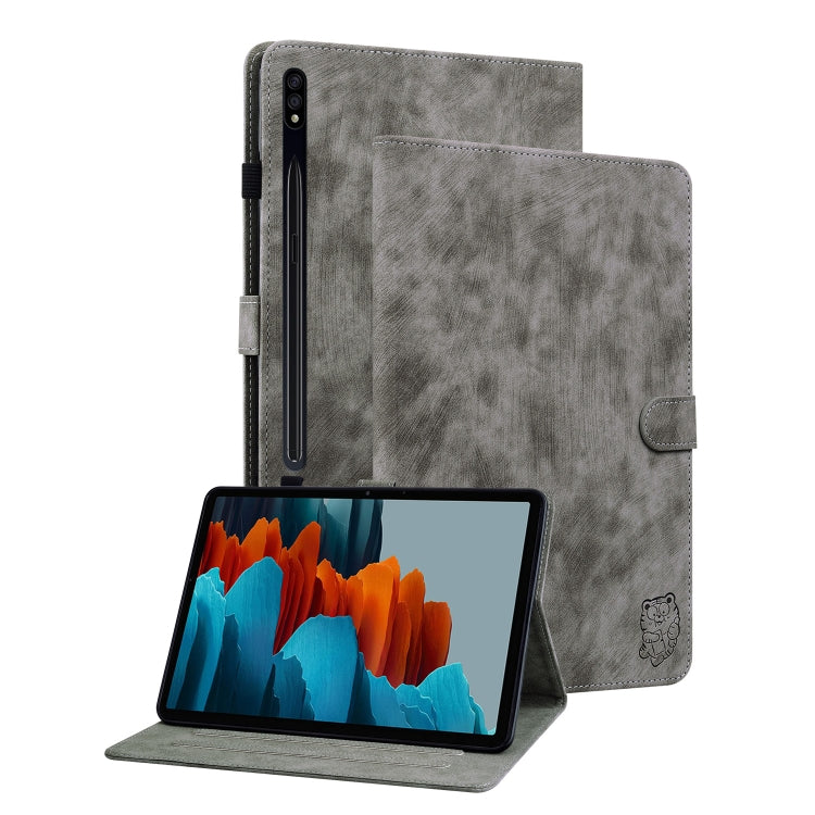 Tiger Pattern Flip Leather Tablet Case, For Samsung Galaxy Tab S9, For Samsung Galaxy Tab А9+, For Samsung Galaxy Tab S9+, For Samsung Galaxy Tab S7/Tab S8, For Samsung Galaxy Tab А8 10.5 Wifi/LTE, For Samsung Galaxy Tab A7 Lite