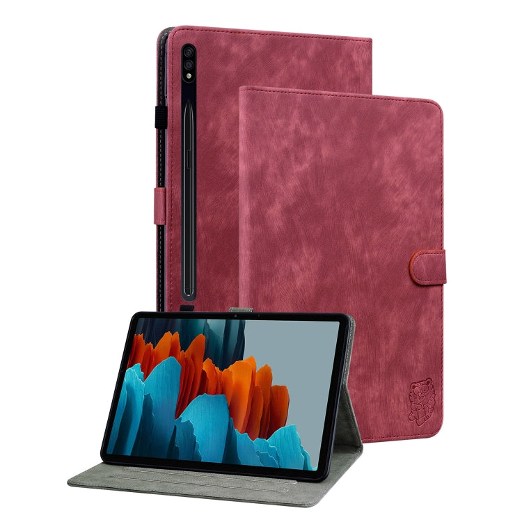 Tiger Pattern Flip Leather Tablet Case, For Samsung Galaxy Tab S9, For Samsung Galaxy Tab А9+, For Samsung Galaxy Tab S9+, For Samsung Galaxy Tab S7/Tab S8, For Samsung Galaxy Tab А8 10.5 Wifi/LTE, For Samsung Galaxy Tab A7 Lite