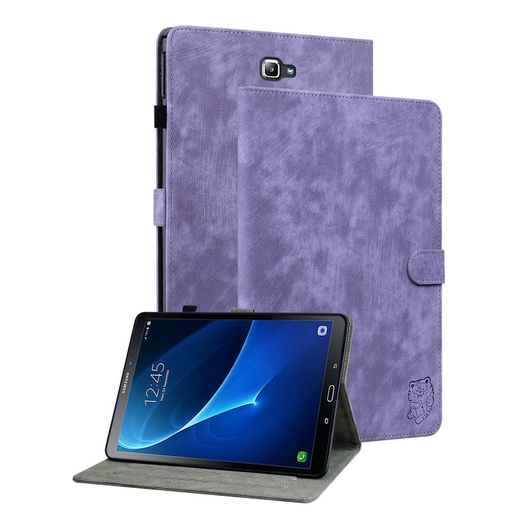 Tiger Pattern Flip Leather Tablet Case, For Samsung Galaxy Tab A 10.1 2016/T580/T585