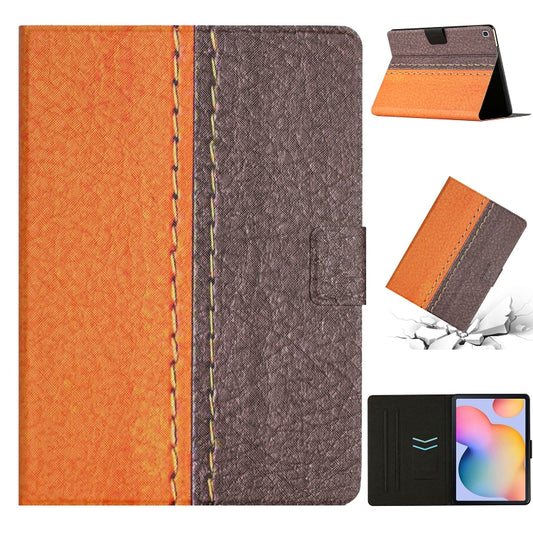 Stitching Solid Color Smart Leather Tablet Case, For Samsung Galaxy Tab A7 10.4 2020 T500, For Samsung Galaxy Tab A 10.1 2019 T510, For Samsung Galaxy Tab A 10.1 T580, For Huawei MediaPad M5 Lite, For Lenovo Tab M10 X605F X505                          ...