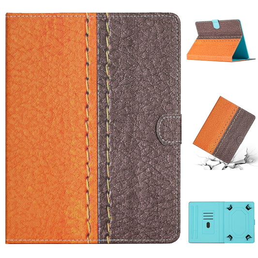 Stitching Solid Color Leather Tablet Case, For 7 inch Tablet, For 8 inch Tablet, For 10 inch Tablet, For Samsung Galaxy Tab S6 Lite P610, For Huawei MatePad T8, For Huawei MatePad T10s