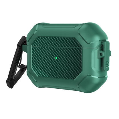 Carbon Brazing Dimension TPU+PC Headphone Protective Cover with Switch Lock & Carabiner, For AirPods Pro