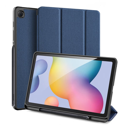 DUX DUCIS Domo Series Horizontal Flip Magnetic PU Leather Case with Three-folding Holder & Pen Slot, For Galaxy Tab A 8.4 (2020), For Galaxy Tab S6 Lite 10.4 inch