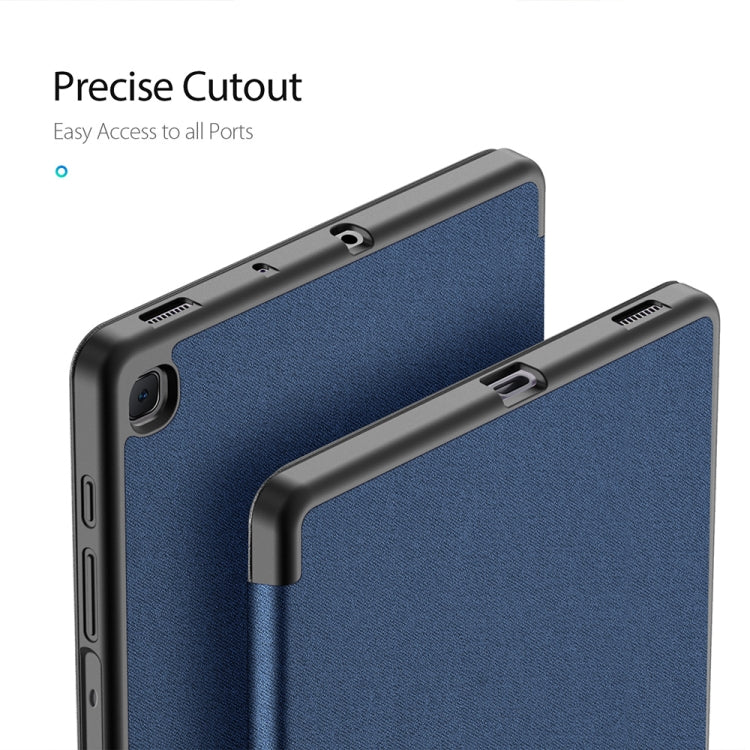 DUX DUCIS Domo Series Horizontal Flip Magnetic PU Leather Case with Three-folding Holder & Pen Slot, For Galaxy Tab A 8.4 (2020), For Galaxy Tab S6 Lite 10.4 inch