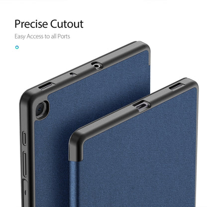 DUX DUCIS Domo Series Horizontal Flip Magnetic PU Leather Case with Three-folding Holder & Pen Slot, For Galaxy Tab A 8.4 (2020), For Galaxy Tab S6 Lite 10.4 inch
