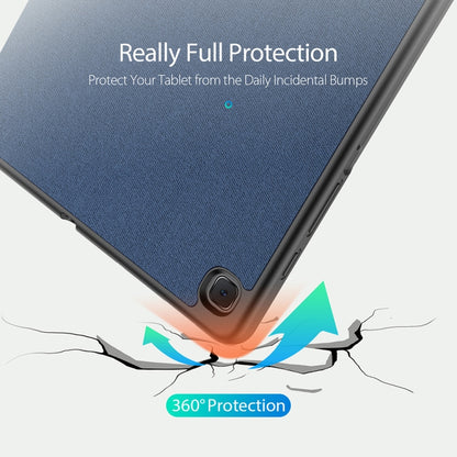 DUX DUCIS Domo Series Horizontal Flip Magnetic PU Leather Case with Three-folding Holder & Pen Slot, For Galaxy Tab A 8.4 (2020), For Galaxy Tab S6 Lite 10.4 inch