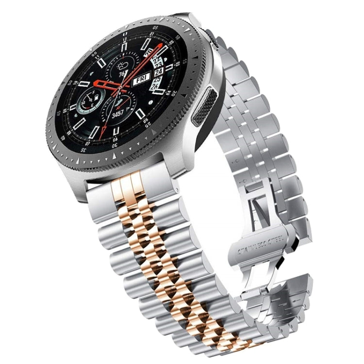 For Samsung Galaxy Watch 5 40mm / 44mm Five-bead Stainless Steel Watch Band