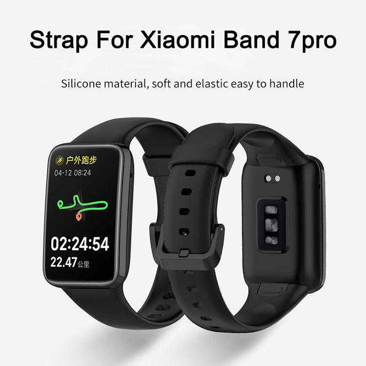For Xiaomi Mi Band 7 Pro Solid Color TPU Watch Band