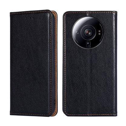 Gloss Oil Solid Color Magnetic Flip Leather Phone Case, For Xiaomi 12S Ultra, For Xiaomi Poco C40