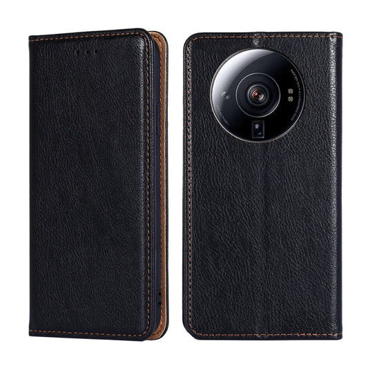 Gloss Oil Solid Color Magnetic Flip Leather Phone Case, For Xiaomi 12S Ultra, For Xiaomi Poco C40