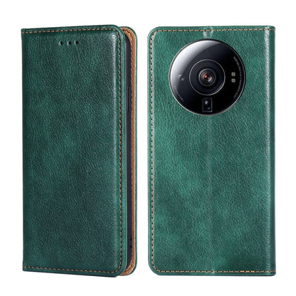 Gloss Oil Solid Color Magnetic Flip Leather Phone Case, For Xiaomi 12S Ultra, For Xiaomi Poco C40