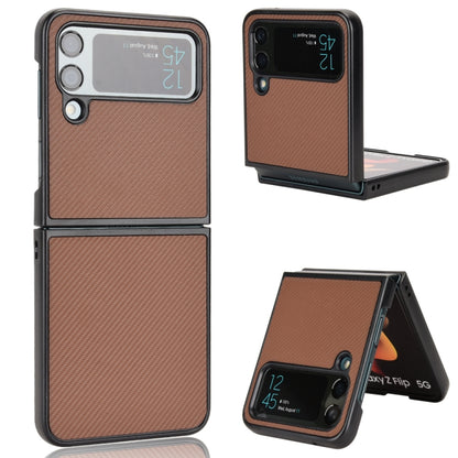 Pasted Leather Protective Phone Case, For Samsung Galaxy Z Flip3 5G, For Samsung Galaxy Z Flip4