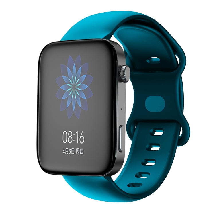 Butterfly Buckle Silicone Watch Band, For Xiaomi Mi Watch 18mm
