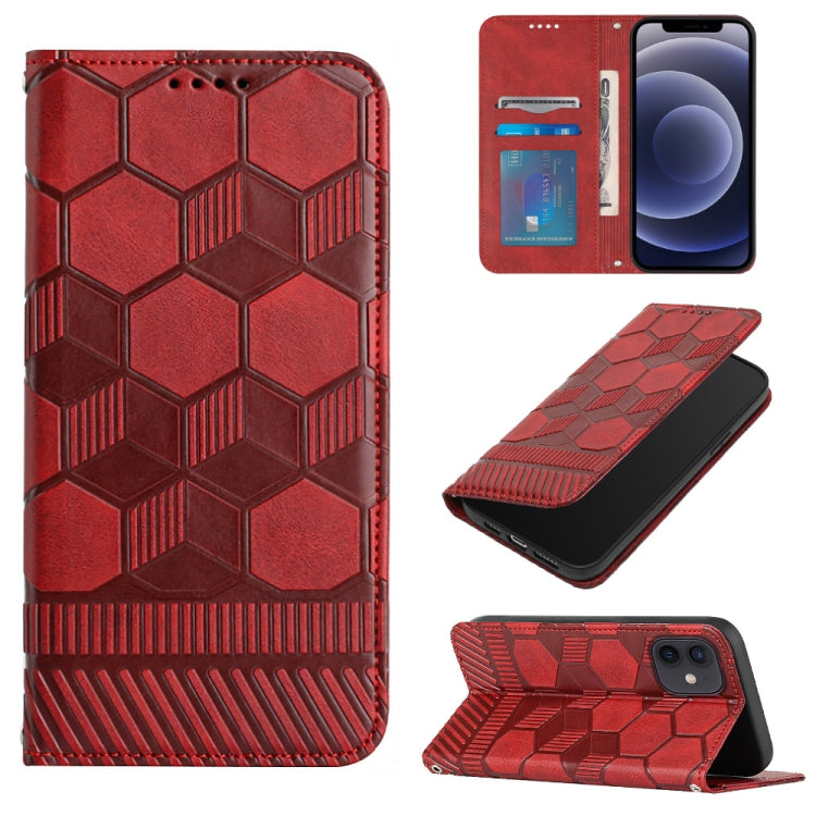 Football Texture Magnetic Leather Flip Phone Case, For iPhone 12 mini, For iPhone 12 / 12 Pro, For iPhone 12 Pro Max, For iPhone 11, For iPhone 11 Pro, For iPhone 11 Pro Max, For iPhone SE 2022 / SE 2020 / 8 / 7