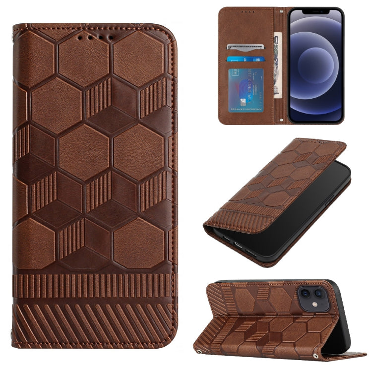 Football Texture Magnetic Leather Flip Phone Case, For iPhone 12 mini, For iPhone 12 / 12 Pro, For iPhone 12 Pro Max, For iPhone 11, For iPhone 11 Pro, For iPhone 11 Pro Max, For iPhone SE 2022 / SE 2020 / 8 / 7