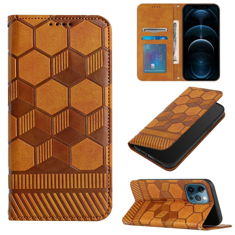 Football Texture Magnetic Leather Flip Phone Case, For iPhone 12 mini, For iPhone 12 / 12 Pro, For iPhone 12 Pro Max, For iPhone 11, For iPhone 11 Pro, For iPhone 11 Pro Max, For iPhone SE 2022 / SE 2020 / 8 / 7