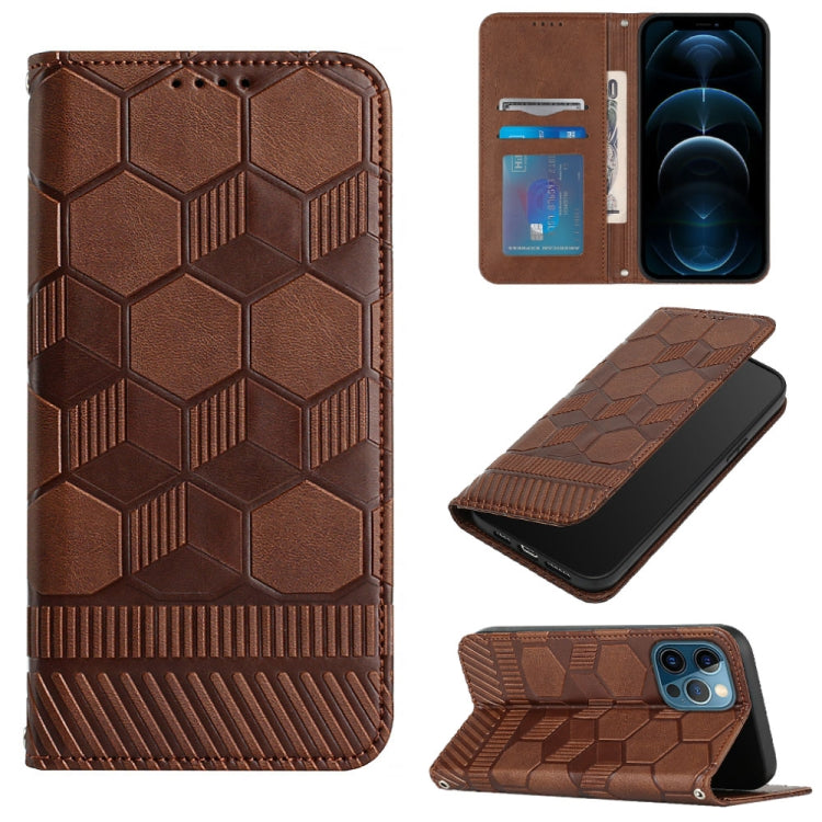 Football Texture Magnetic Leather Flip Phone Case, For iPhone 12 mini, For iPhone 12 / 12 Pro, For iPhone 12 Pro Max, For iPhone 11, For iPhone 11 Pro, For iPhone 11 Pro Max, For iPhone SE 2022 / SE 2020 / 8 / 7