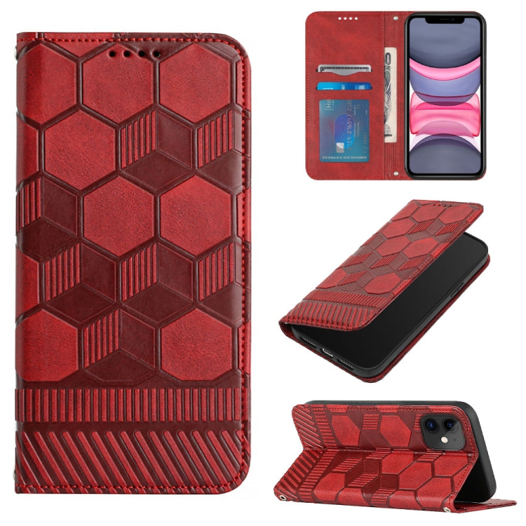 Football Texture Magnetic Leather Flip Phone Case, For iPhone 12 mini, For iPhone 12 / 12 Pro, For iPhone 12 Pro Max, For iPhone 11, For iPhone 11 Pro, For iPhone 11 Pro Max, For iPhone SE 2022 / SE 2020 / 8 / 7