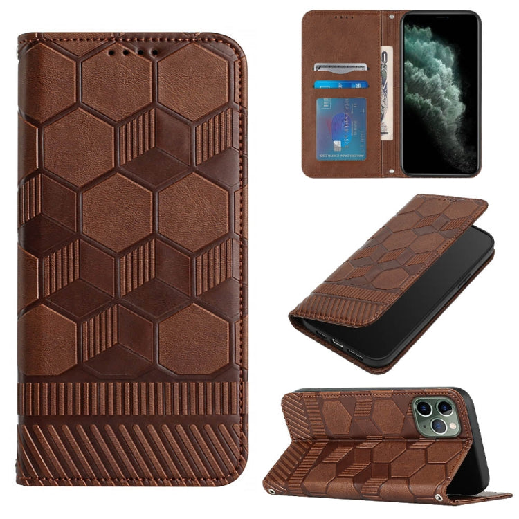 Football Texture Magnetic Leather Flip Phone Case, For iPhone 12 mini, For iPhone 12 / 12 Pro, For iPhone 12 Pro Max, For iPhone 11, For iPhone 11 Pro, For iPhone 11 Pro Max, For iPhone SE 2022 / SE 2020 / 8 / 7