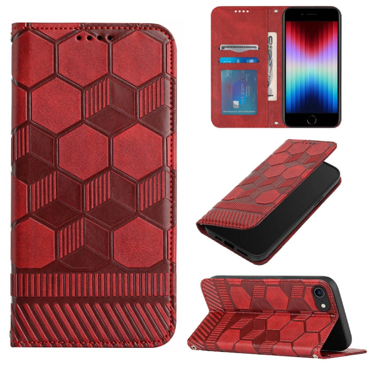 Football Texture Magnetic Leather Flip Phone Case, For iPhone 12 mini, For iPhone 12 / 12 Pro, For iPhone 12 Pro Max, For iPhone 11, For iPhone 11 Pro, For iPhone 11 Pro Max, For iPhone SE 2022 / SE 2020 / 8 / 7