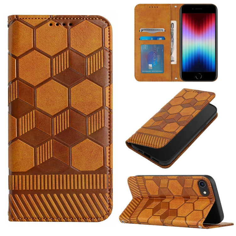 Football Texture Magnetic Leather Flip Phone Case, For iPhone 12 mini, For iPhone 12 / 12 Pro, For iPhone 12 Pro Max, For iPhone 11, For iPhone 11 Pro, For iPhone 11 Pro Max, For iPhone SE 2022 / SE 2020 / 8 / 7