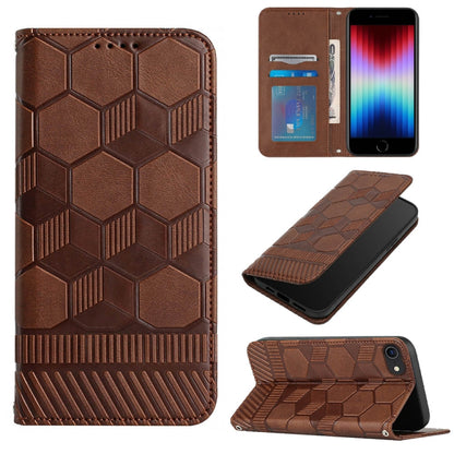 Football Texture Magnetic Leather Flip Phone Case, For iPhone 12 mini, For iPhone 12 / 12 Pro, For iPhone 12 Pro Max, For iPhone 11, For iPhone 11 Pro, For iPhone 11 Pro Max, For iPhone SE 2022 / SE 2020 / 8 / 7