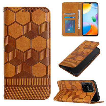 Football Texture Magnetic Leather Flip Phone Case, For Xiaomi Redmi 10C / 10 India, For Xiaomi Redmi 10A, For Xiaomi Redmi Note 11 Global 2022 / Note 11S 4G, For Xiaomi Redmi Note 11 Pro 5G / 4G Global 2022 / Note 11 Pro+ India                         ...