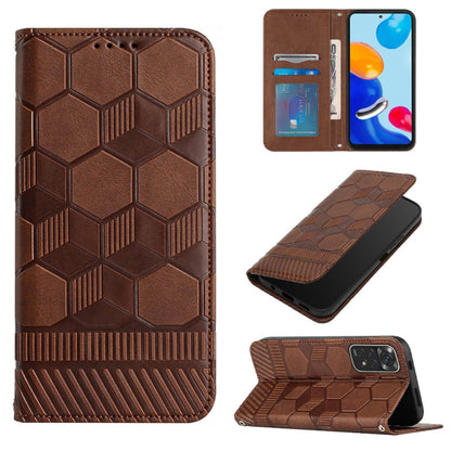 Football Texture Magnetic Leather Flip Phone Case, For Xiaomi Redmi 10C / 10 India, For Xiaomi Redmi 10A, For Xiaomi Redmi Note 11 Global 2022 / Note 11S 4G, For Xiaomi Redmi Note 11 Pro 5G / 4G Global 2022 / Note 11 Pro+ India                         ...