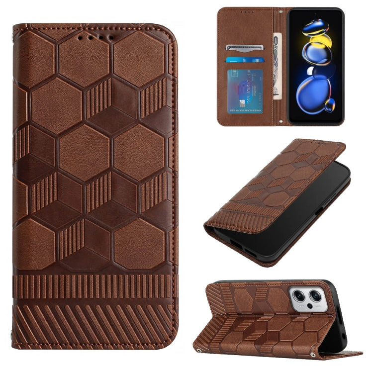 Football Texture Magnetic Leather Flip Phone Case, For Xiaomi Redmi 10C / 10 India, For Xiaomi Redmi 10A, For Xiaomi Redmi Note 11 Global 2022 / Note 11S 4G, For Xiaomi Redmi Note 11 Pro 5G / 4G Global 2022 / Note 11 Pro+ India                         ...
