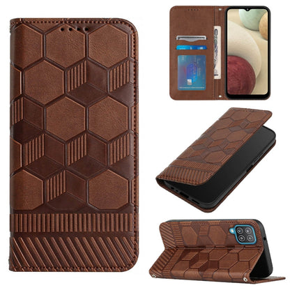 Football Texture Magnetic Leather Flip Phone Case, For Samsung Galaxy A03 164mm, For Samsung Galaxy A03s 164mm India, For Samsung Galaxy A03s 165.8mm US Version, For Samsung Galaxy A03s 166.5mm EU Version, For Samsung Galaxy A12 5G / M12 / F12         ...